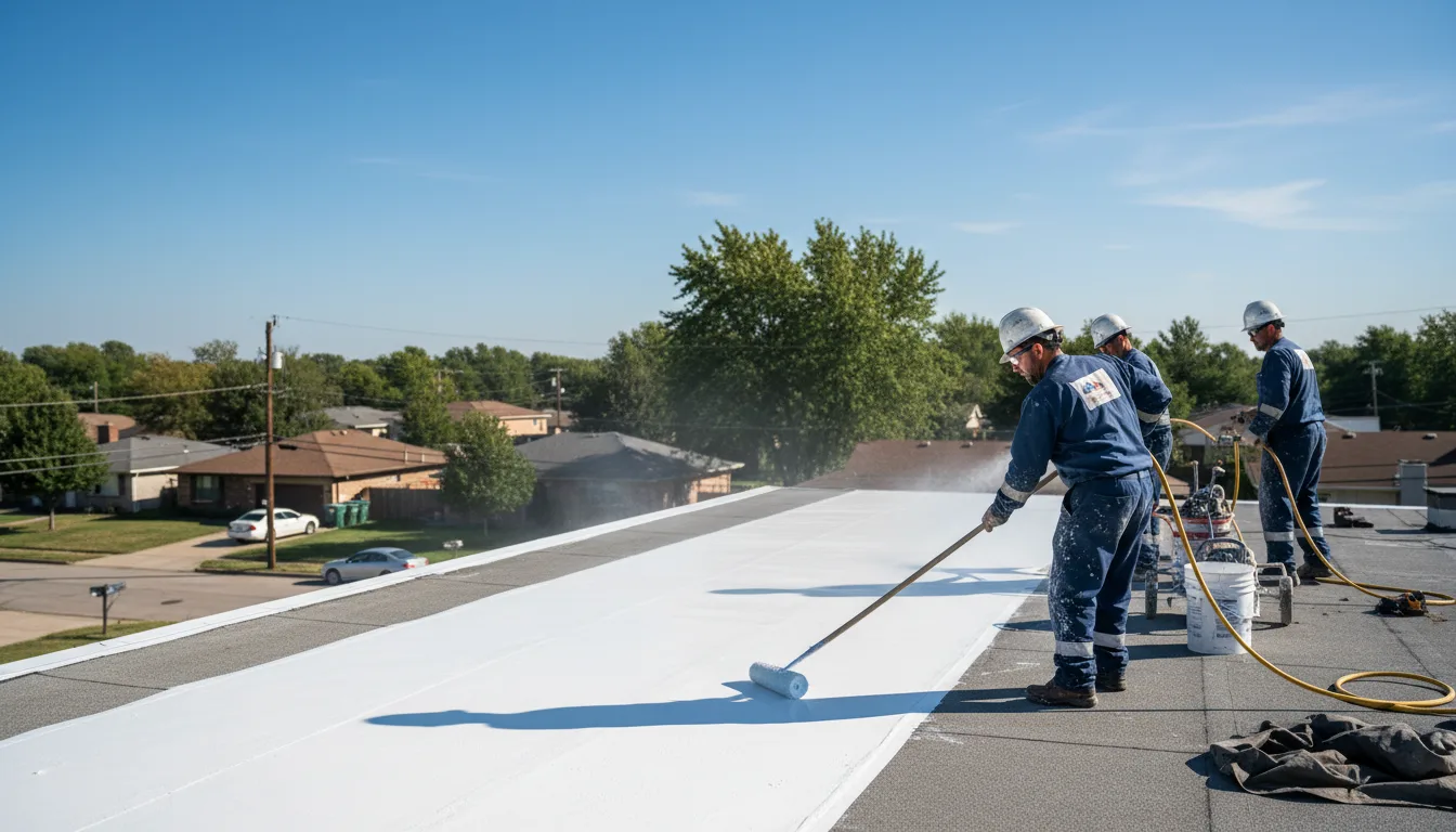 Commercial roof coating in Morgan, VT near me